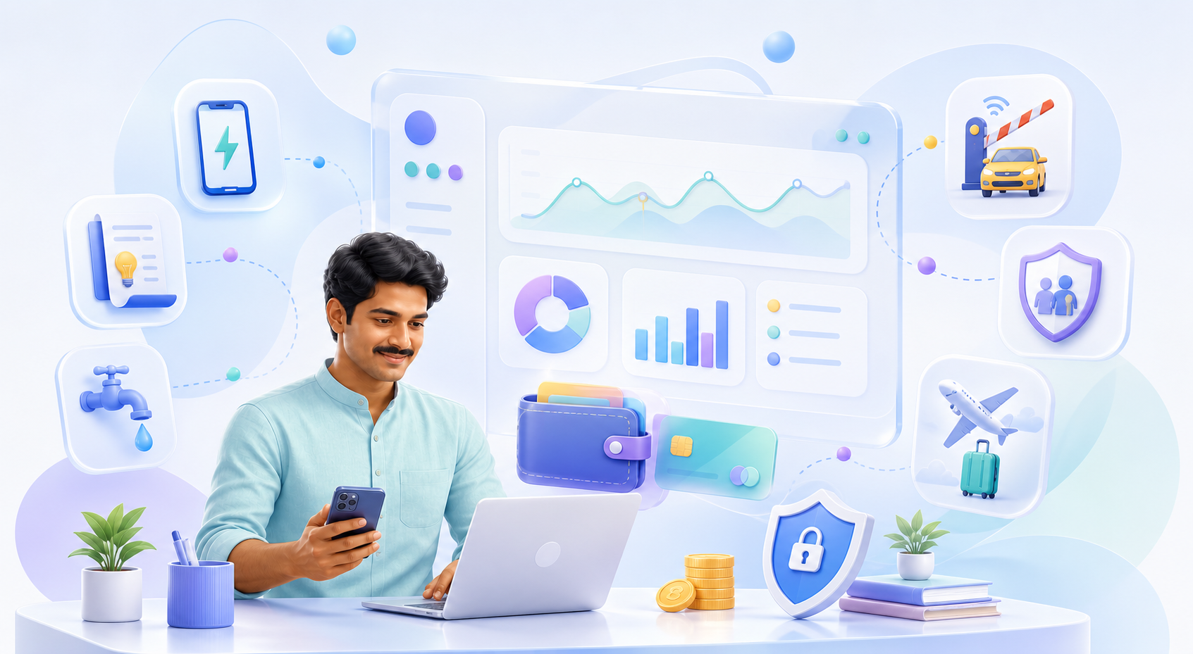 UtsabPay B2B digital payment platform illustration